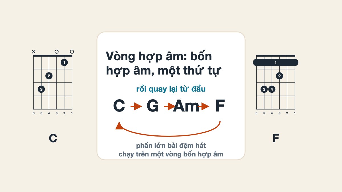 Vòng hợp âm Guitar: hiểu và bắt đầu luyện