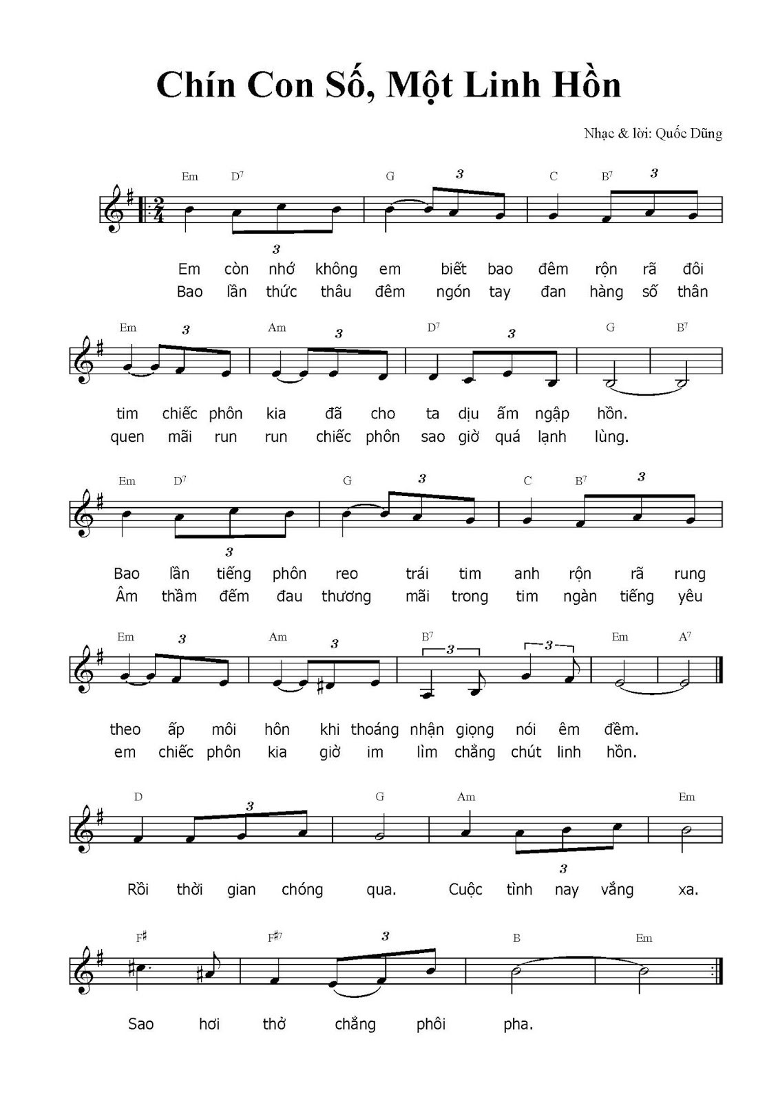 9 Con Số Một Linh Hồn (Chín con số một linh hồn)