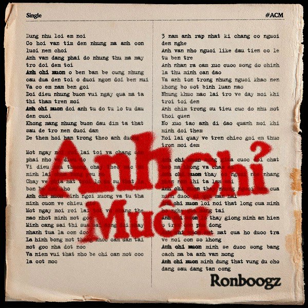 Anh Chỉ Muốn Được Yêu