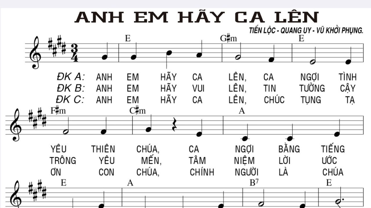 Anh em hãy ca lên
