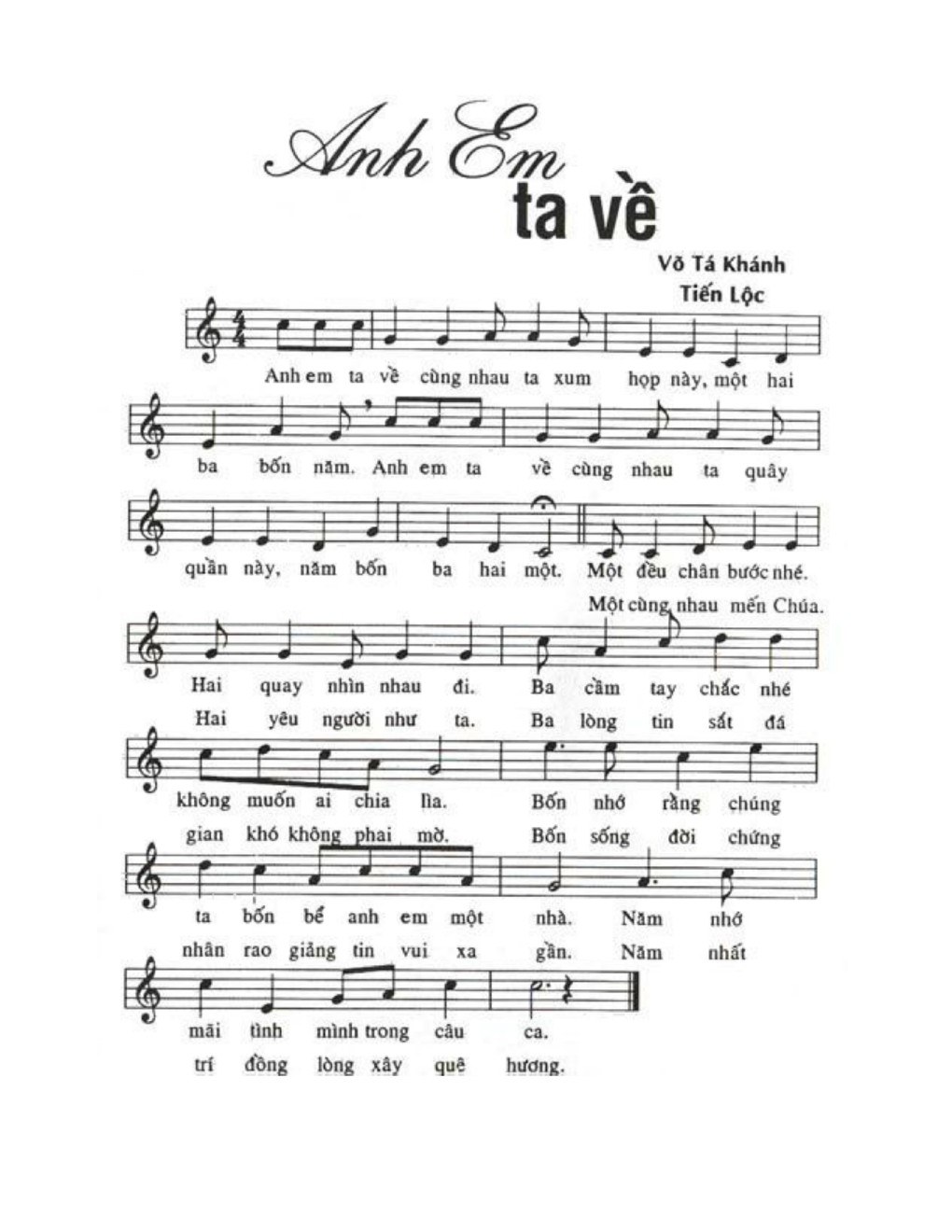 Anh em ta về