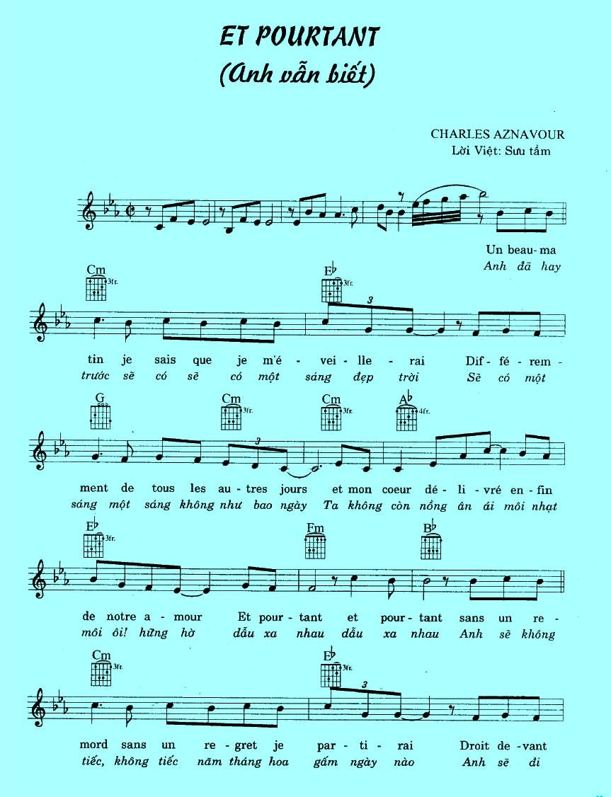 Anh Vẫn Biết (Et Pourtant)