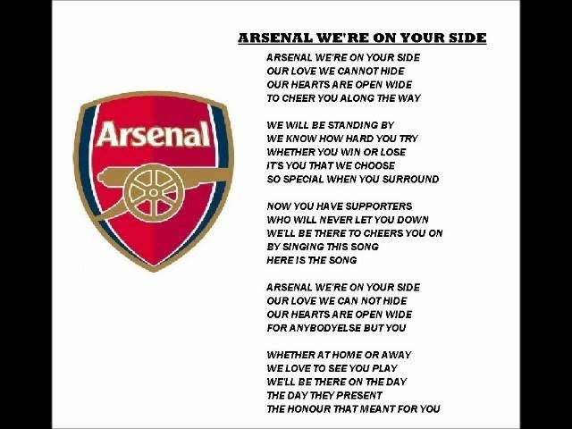 Arsenal We're On Your Side"