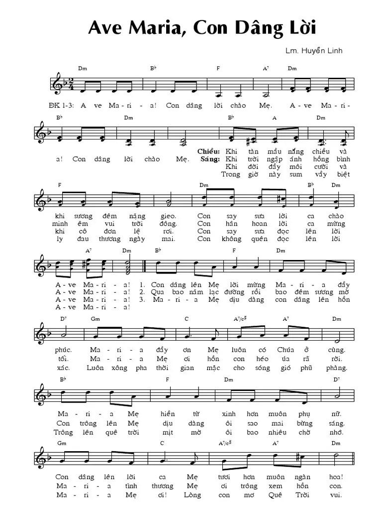 Ave Maria con dâng lời