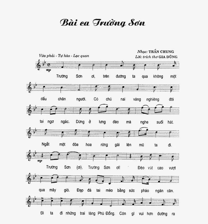 Bài Ca Trường Sơn