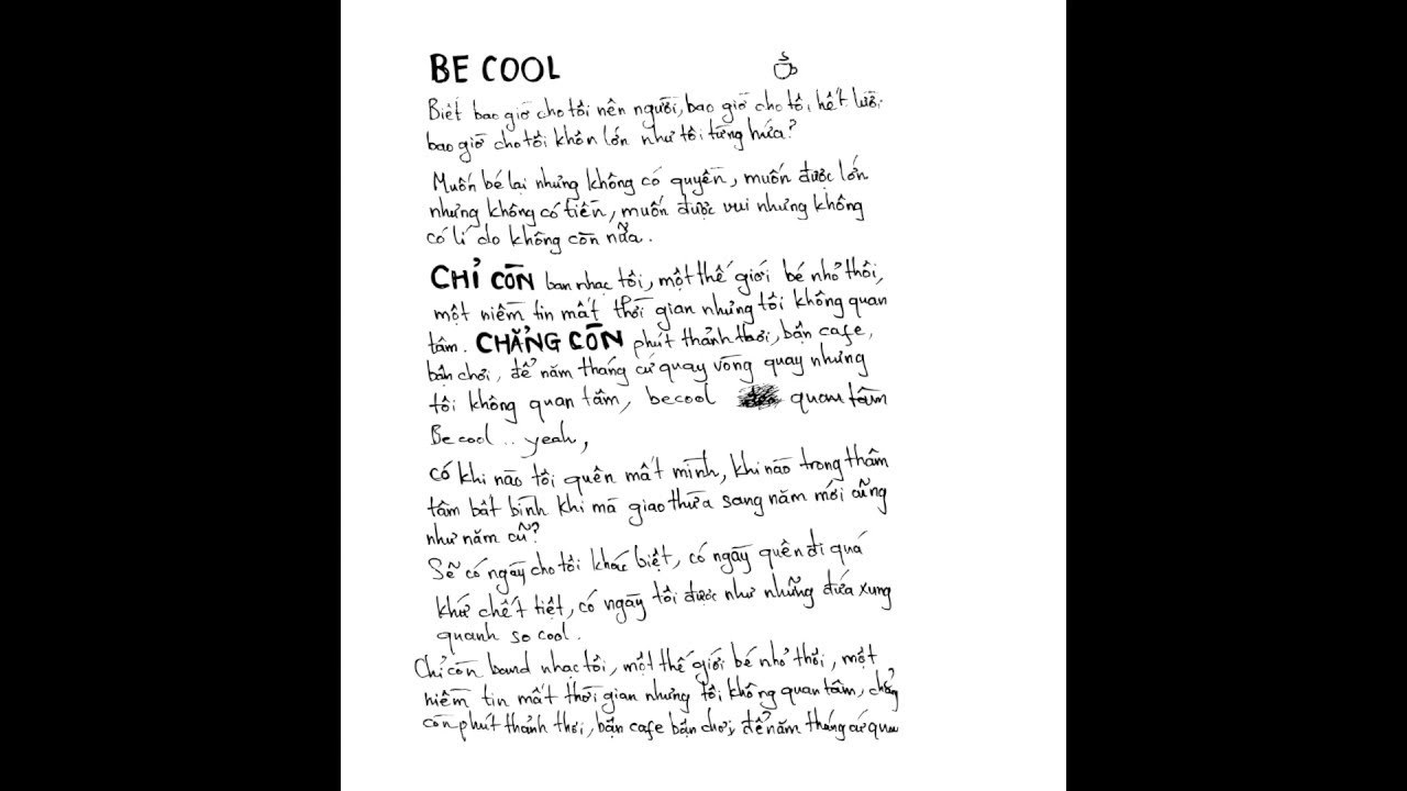Be Cool