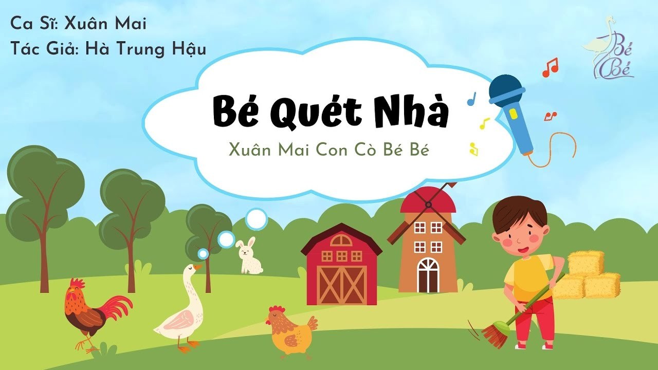 Bé quét nhà
