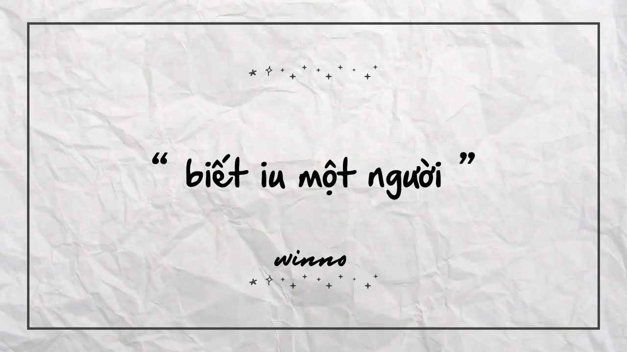 biet iu 1 nguoi