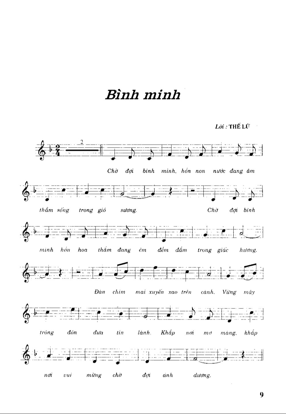 BÌNH MINH NGÀY TRỞ LẠI