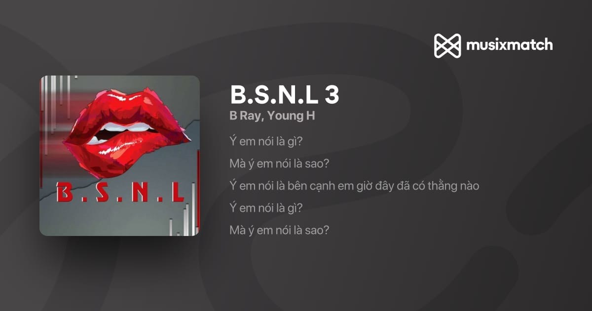 B.S.N.L 3 (Ý Em Nói Là Gì)