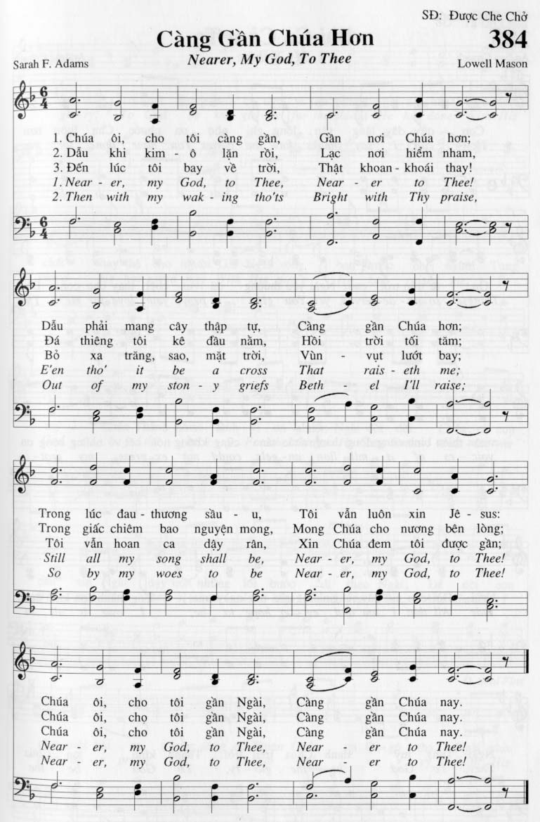 Càng Gần Chúa Hơn (Nearer, My God, to Thee)