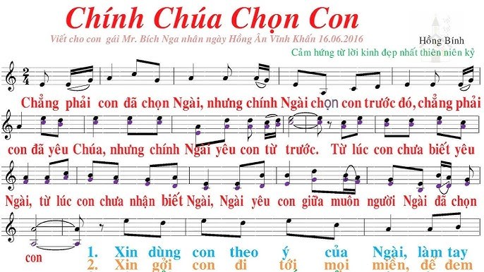 Chính Chúa chọn con