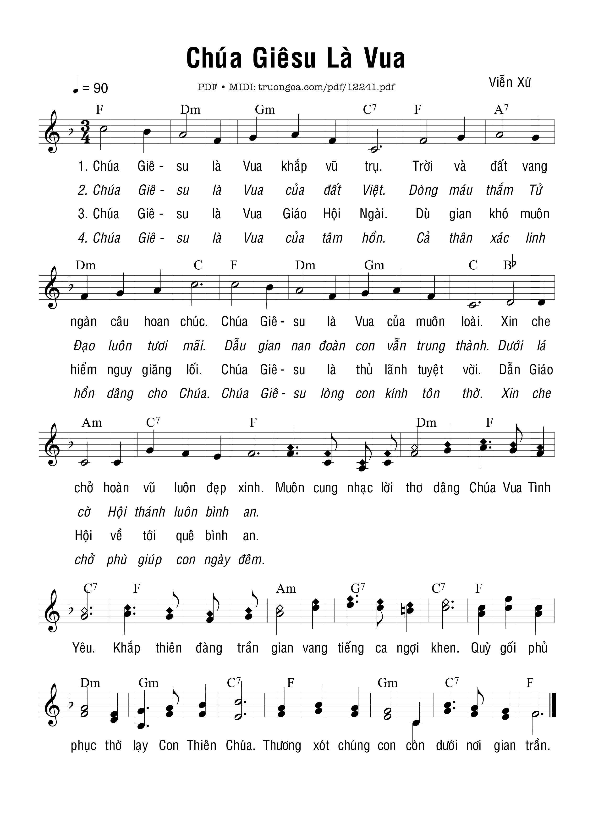  CHÚA CỦA CON LÀ VUA JESUS