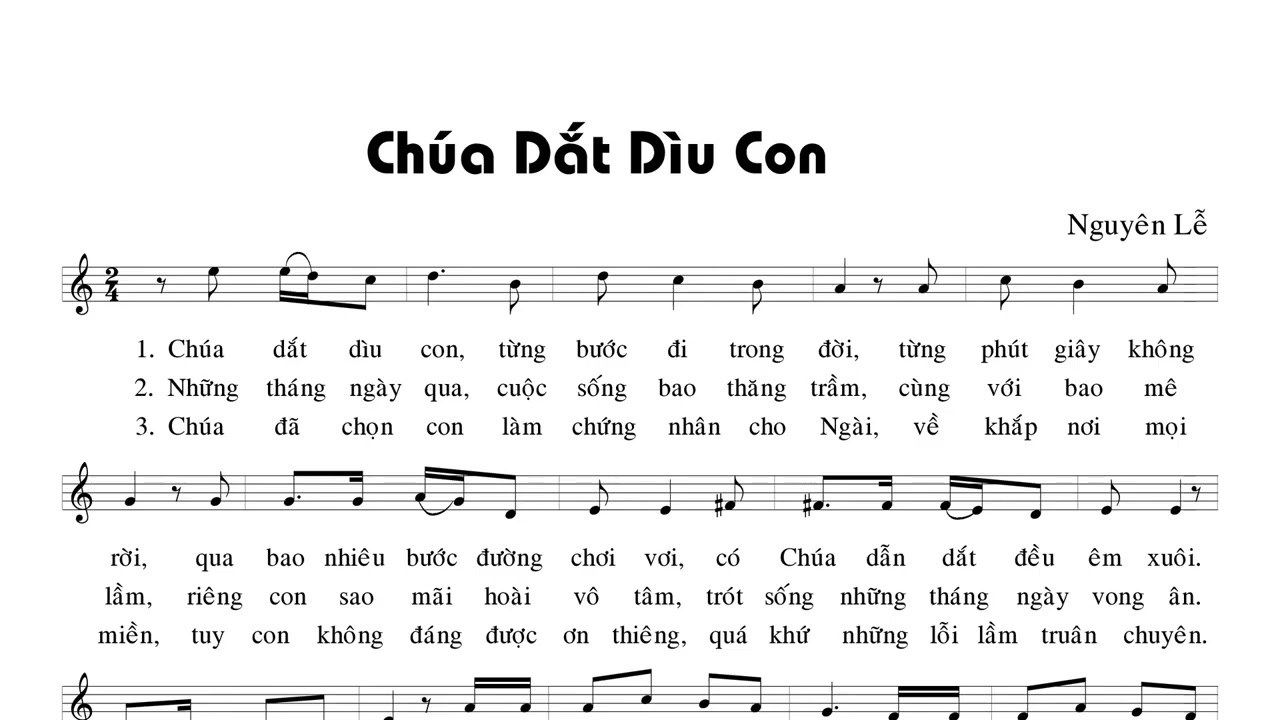 Chúa Dắt Dìu Con