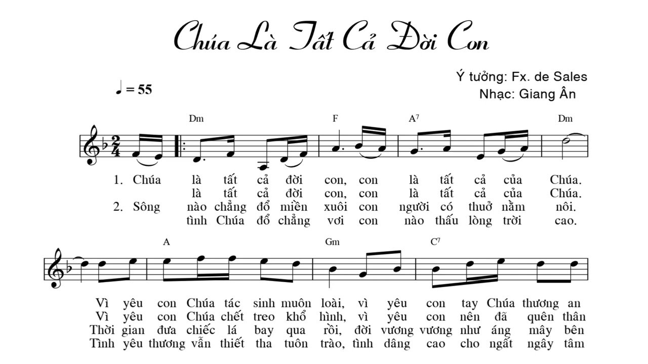 Chúa là tất cả đời con