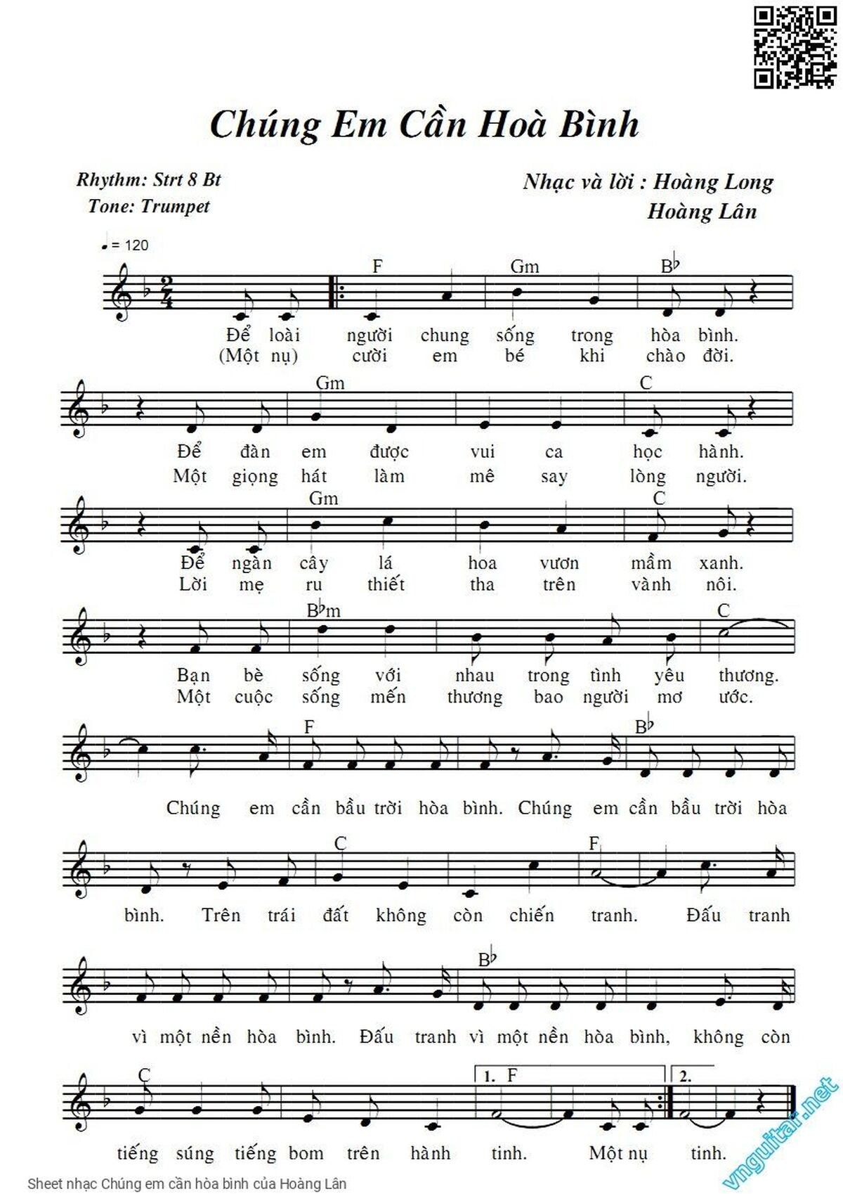 Chúng Em Cần Hòa Bình