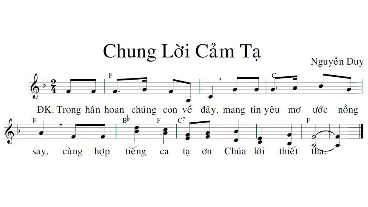 Chung Lời Cảm Tạ