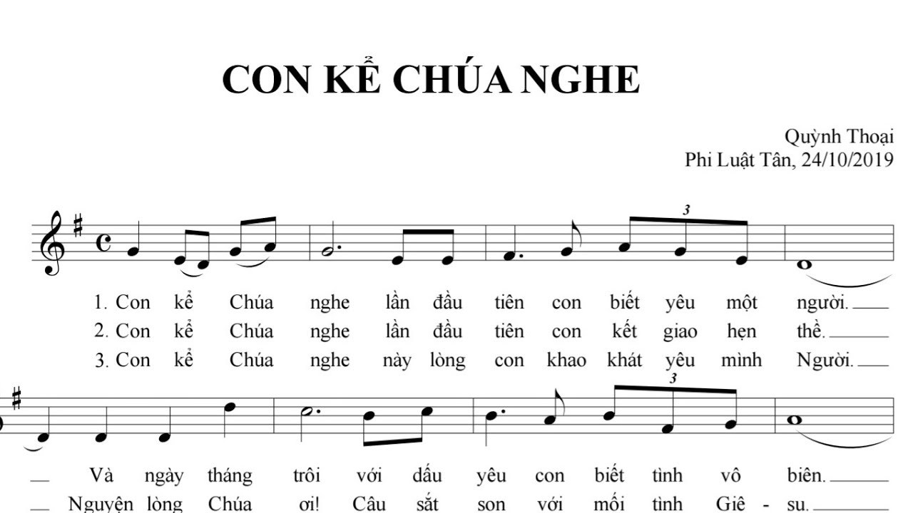 Con kể Chúa nghe (Sr Quỳnh Thoại)