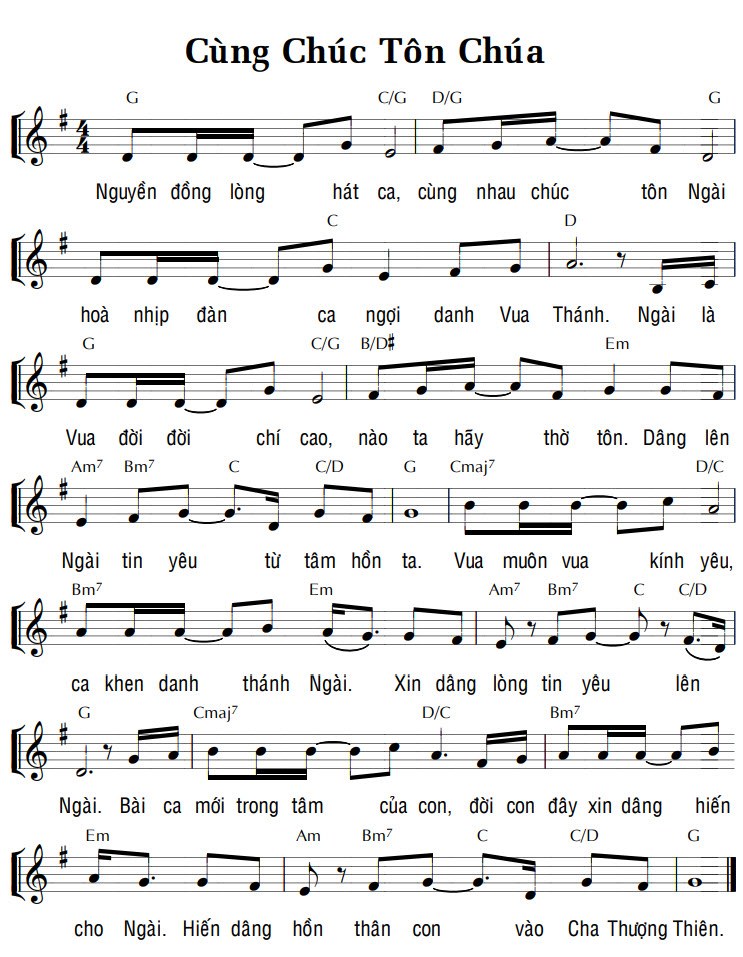 Cùng Chúc Tôn Chúa