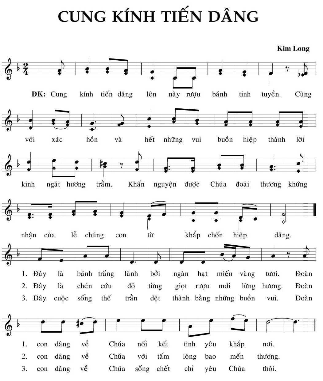Cung Kính Tiến Dâng