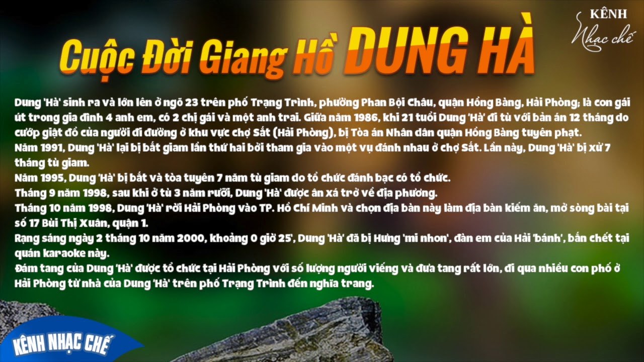 Cuộc đời Chị Dung Hà
