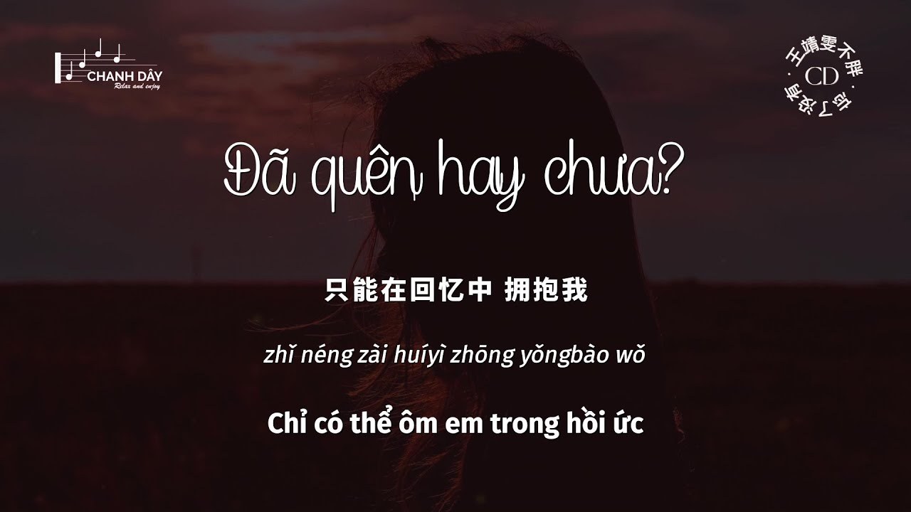 Đã quên hay chưa - Vương Tĩnh Văn Không Mập | 忘了没有 - 王靖雯不胖