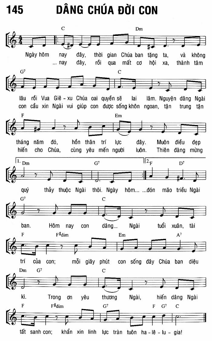 Dâng Chúa đời con