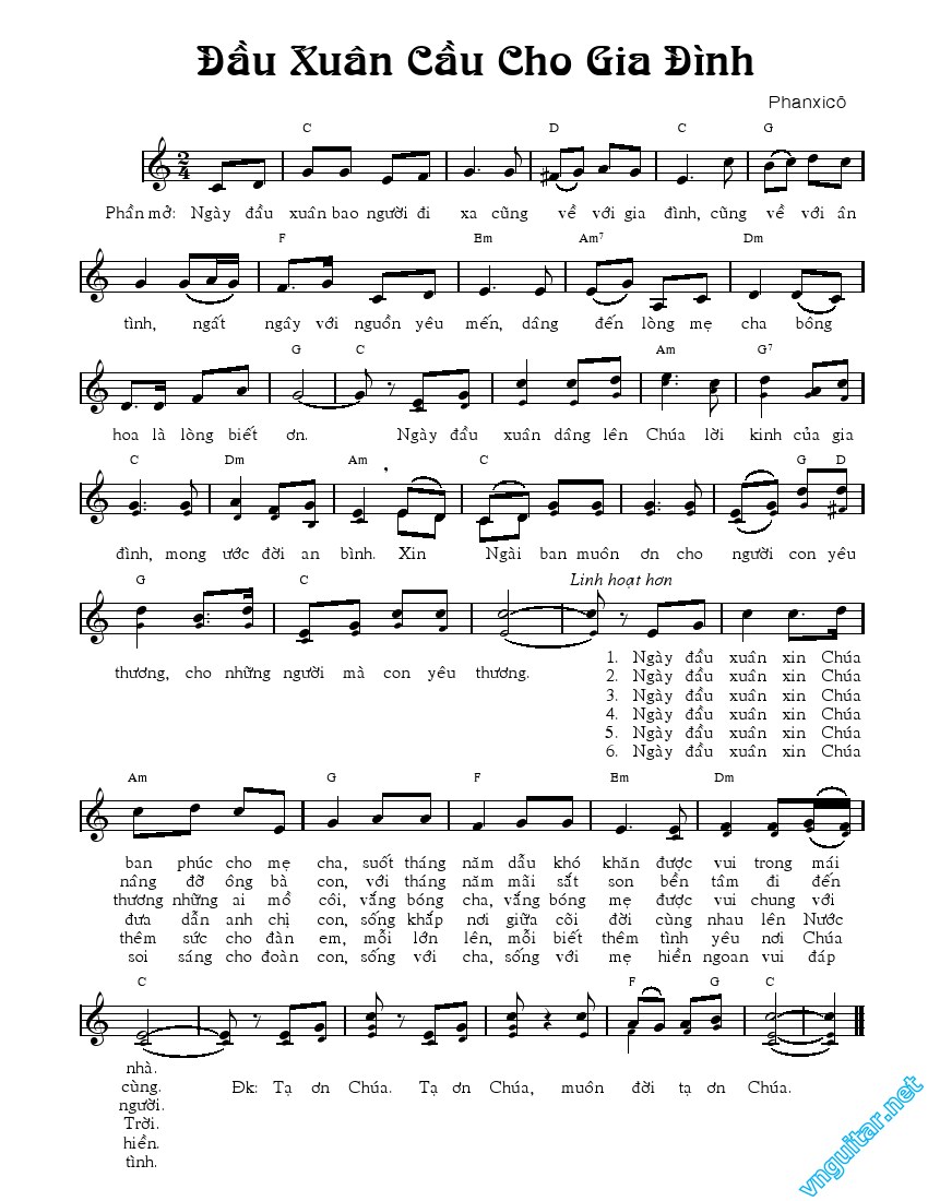 Đầu Xuân Cầu Cho Gia Đình