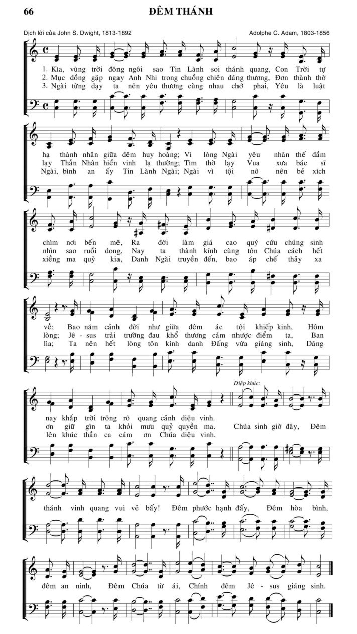 Đêm Thánh ( Thánh Ca 66 - O Holy Night) 