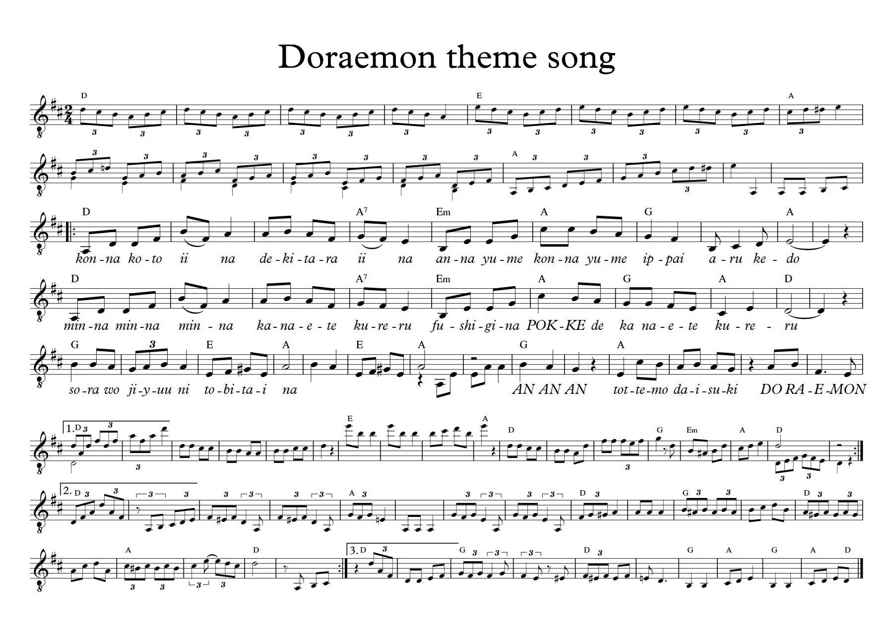 Hãy hát lên (Doraemon OST)