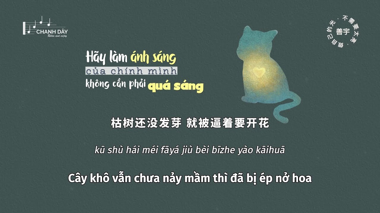 Hãy Làm Ánh Sáng Của Chính Mình, Không Cần Phải Quá Sáng (做自己的光，不需要太亮)
