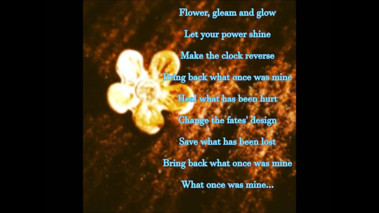 Healing incantation (Tangled)