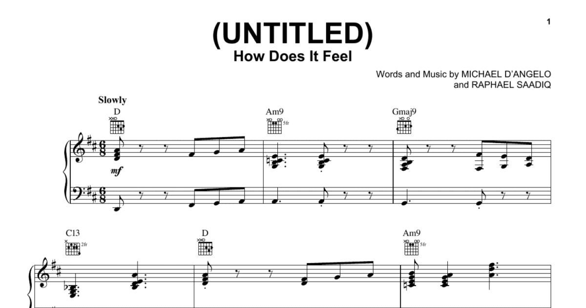 How Does It Feel chords