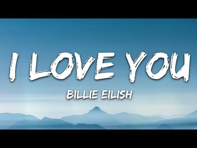 i love you 