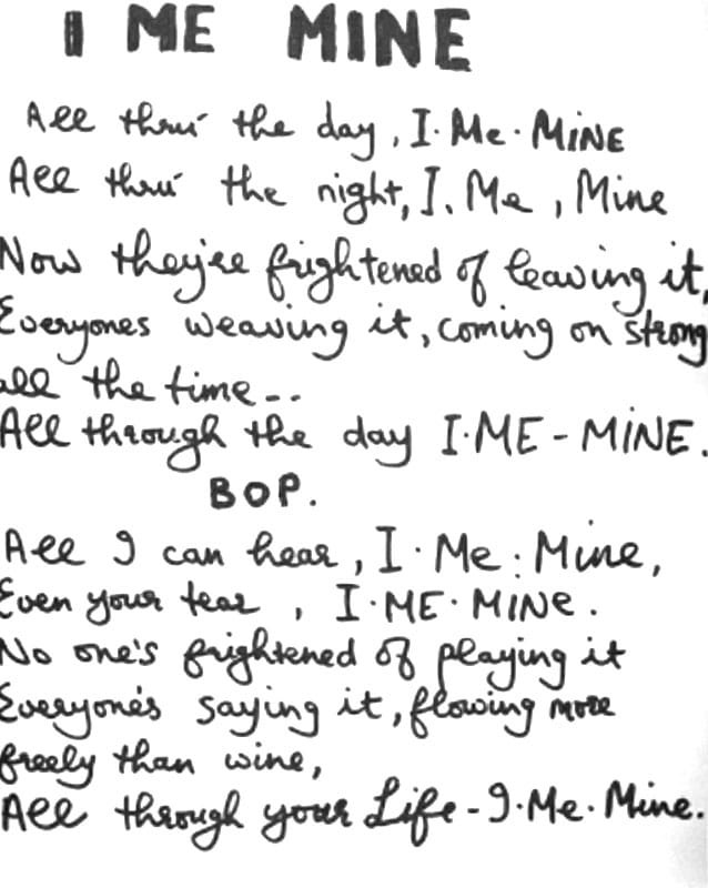 I Me Mine