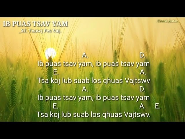 Ib Puas Tsav Yam