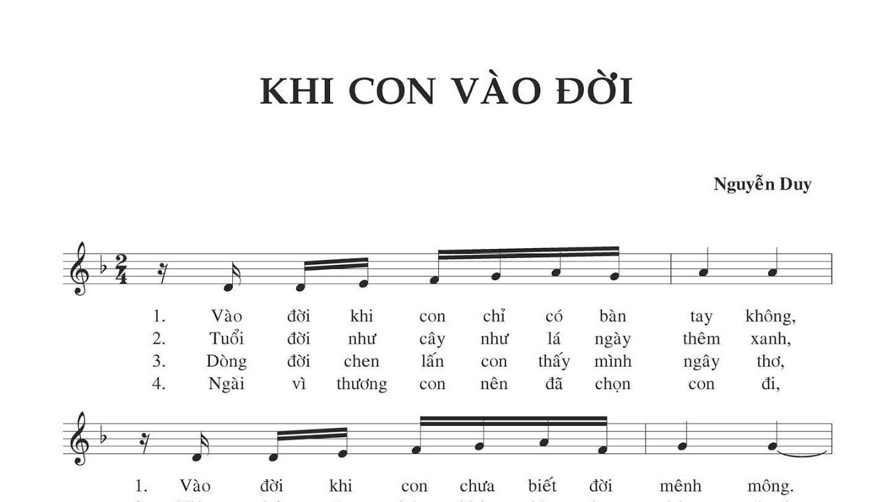 Khi Con Vào Đời