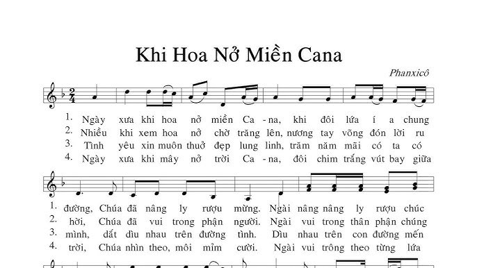 Khi Hoa Nở Miền Cana