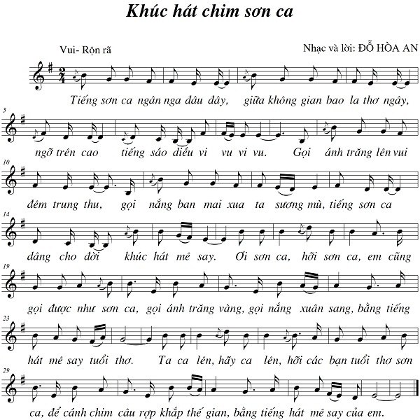 Khúc hát chim sơn ca
