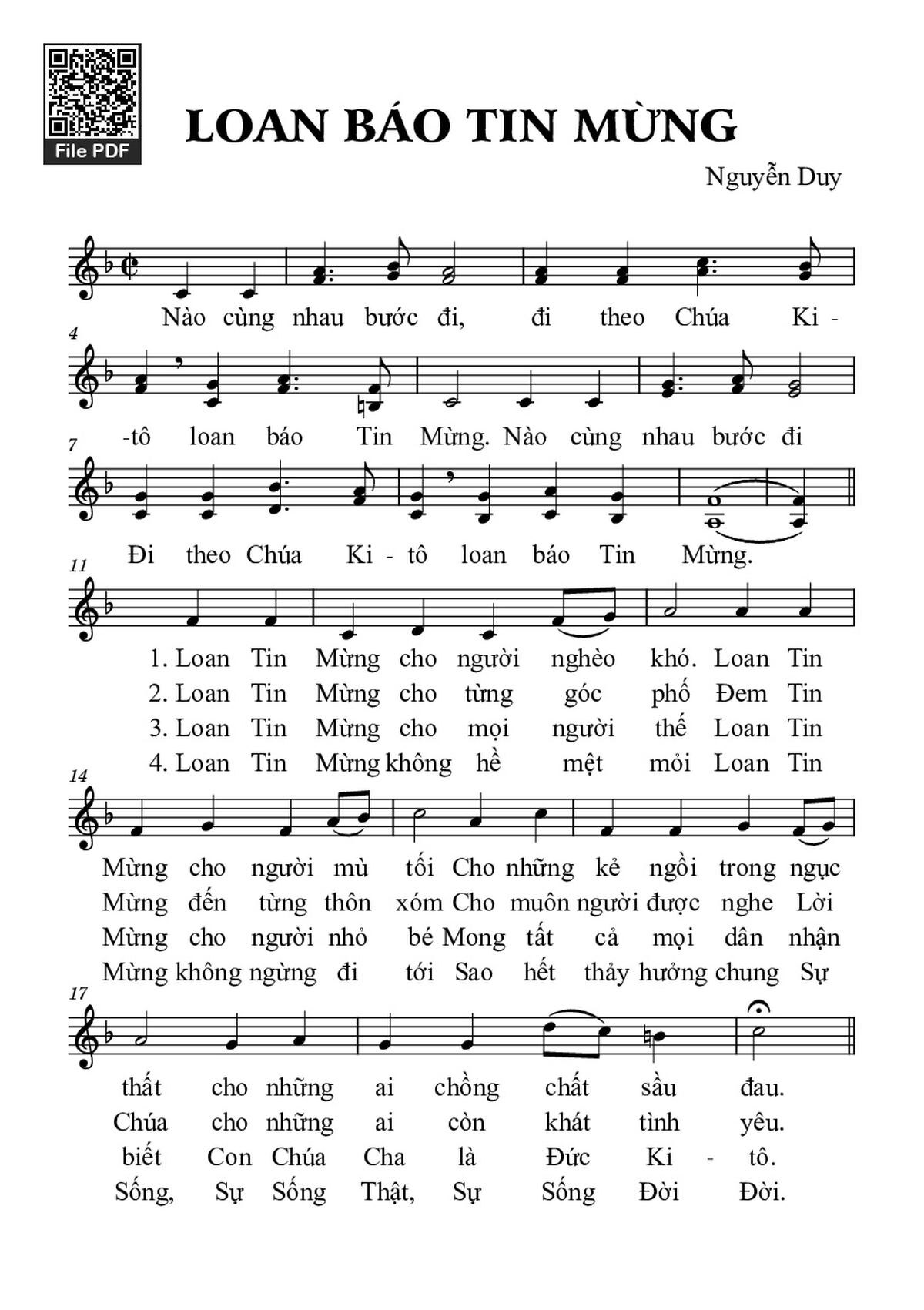 Loan báo Tin Mừng