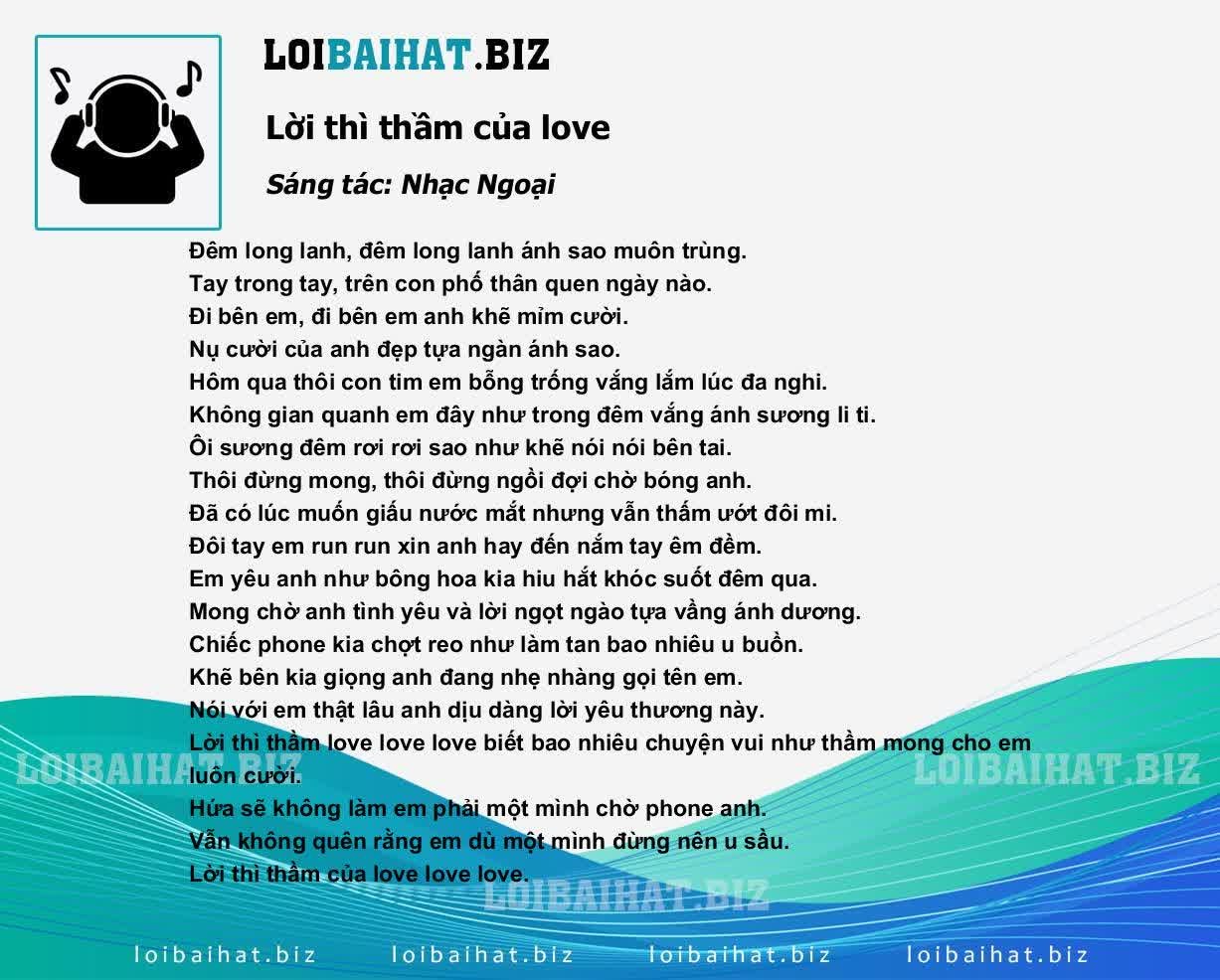 Lời Thì Thầm Của Love