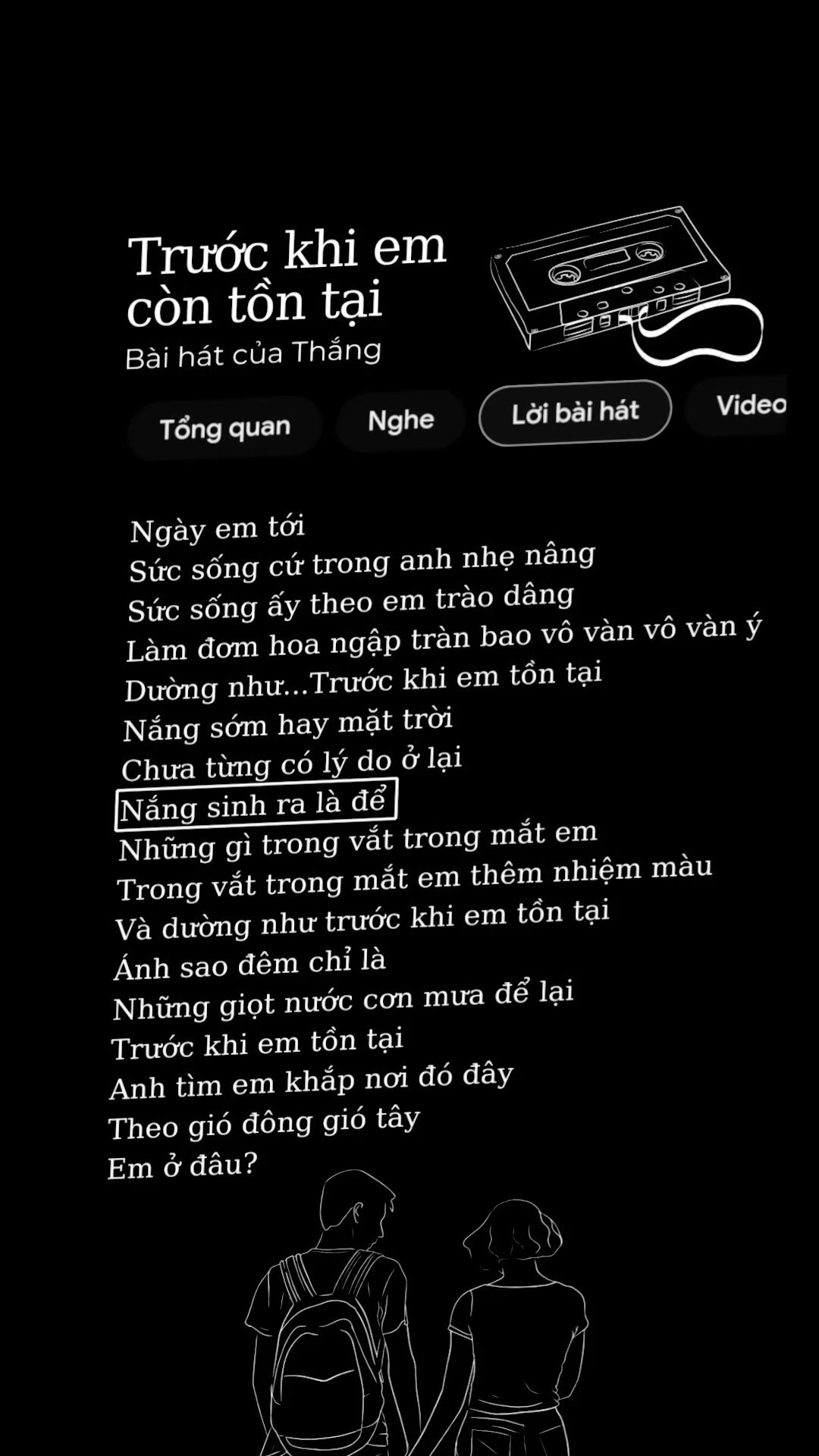 Lời yêu em x Trước khi em tồn tại