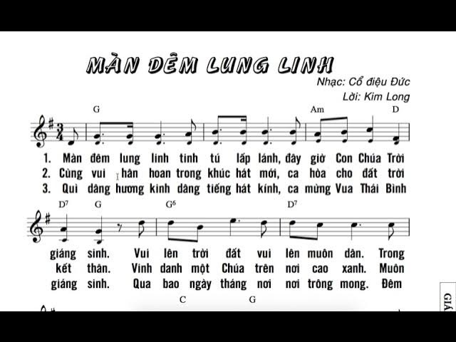 MÀN ĐÊM LUNG LINH (O Christmas Tree)