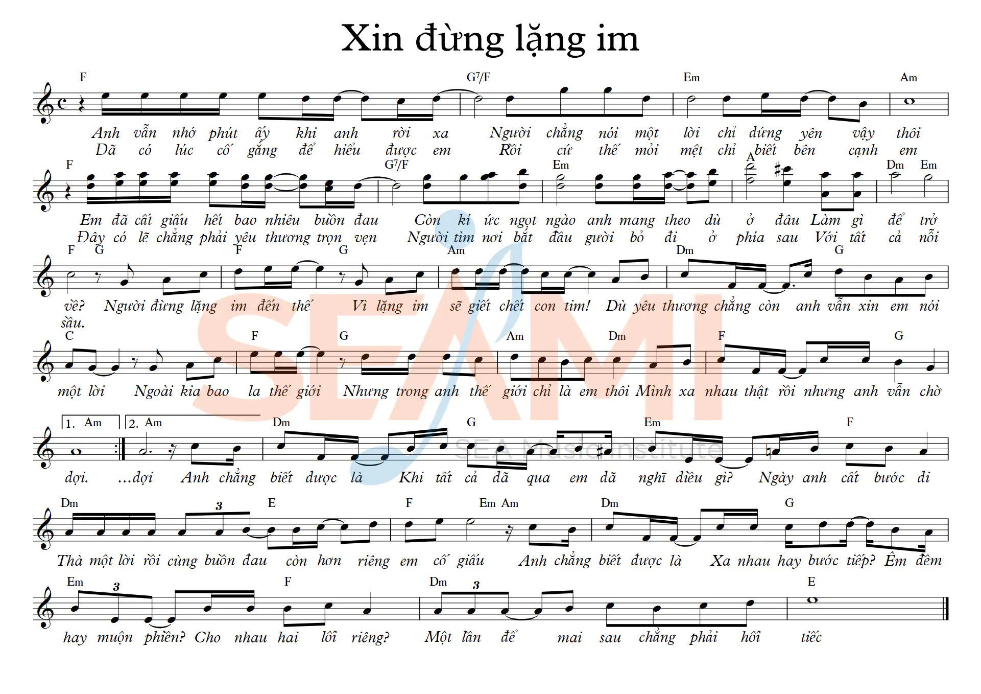 mashup Có Điều Gì Sao Không Nói Cùng Anh - Xin Đừng Lặng Im