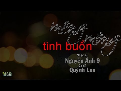 Mênh Mông Tình Buồn