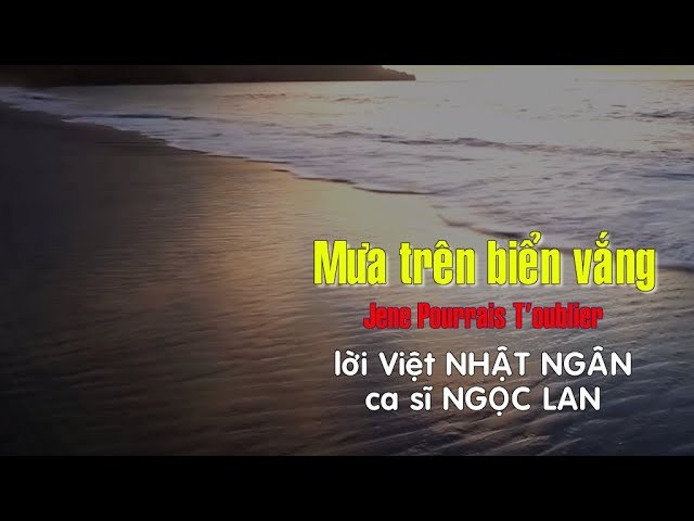 Mưa Trên Biển Vắng (Je N'pourrai Jamais T'oublier)