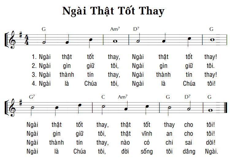 Ngài thật tốt thay