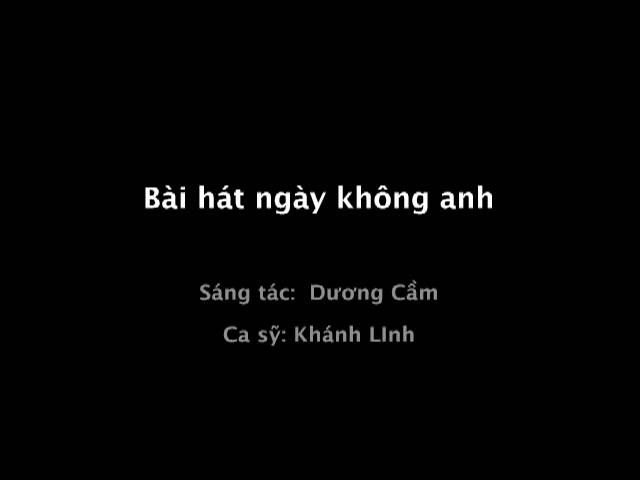 NGÀY KHÔNG ANH