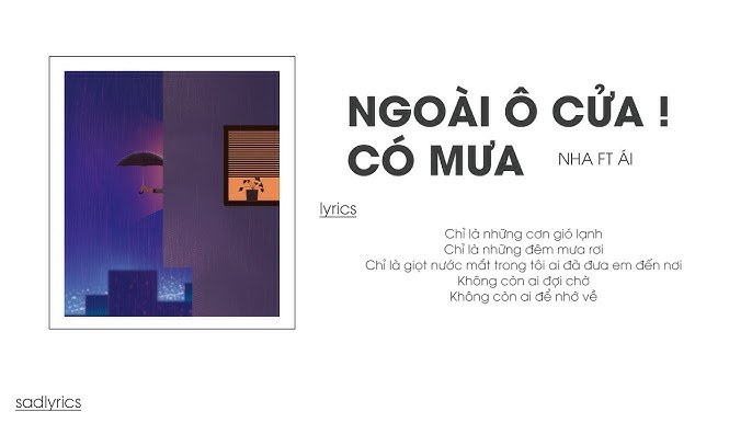 Ngoài ô cửa ! Có mưa