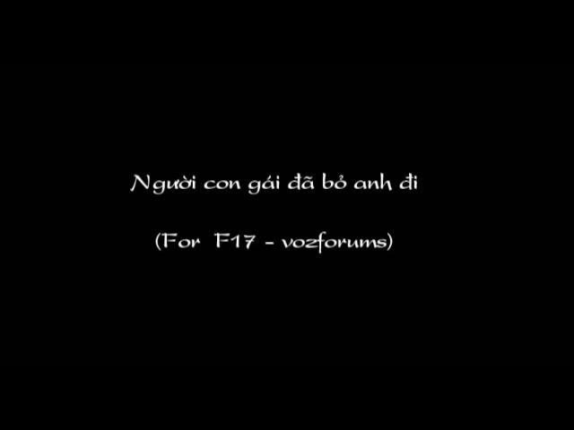 Người Con Gái Đã Bỏ Anh Mà Đi